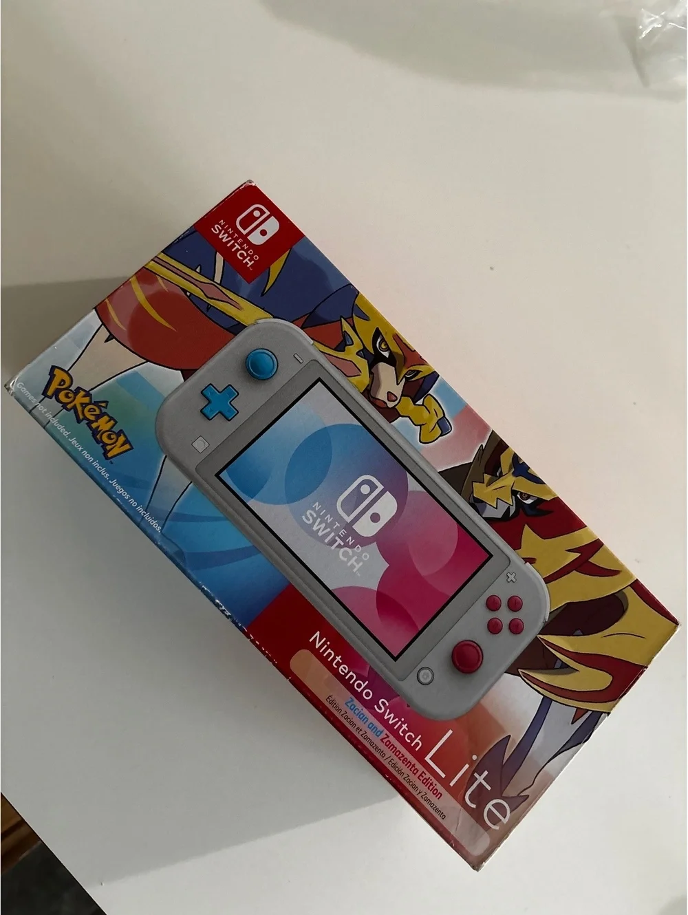 Nintendo Switch Lite Gray Pokemon Zacian and Zamazenta Ed. -